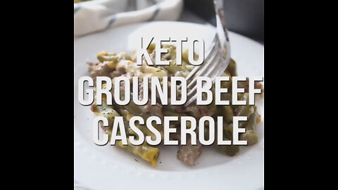 Keto Ground Beef Casserole