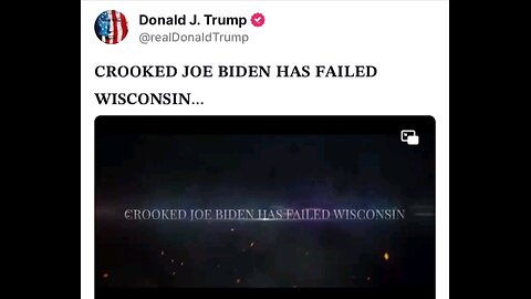 Crooked Joe Biden has failed Wisconsin…and America