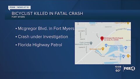 Fatal crash involving bicyclist in Iona