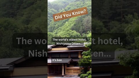 The Oldest Hotel in the World - Nishiyama Onsen: A 1,300-Year Family Legacy! #creazyland