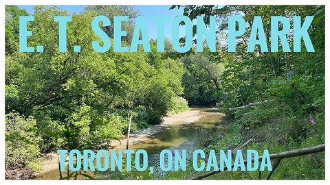 E.T. Seaton Park | Bike Trails & West Branch of Don River Views | Hiking| Relive |Toronto, ON 🇨🇦
