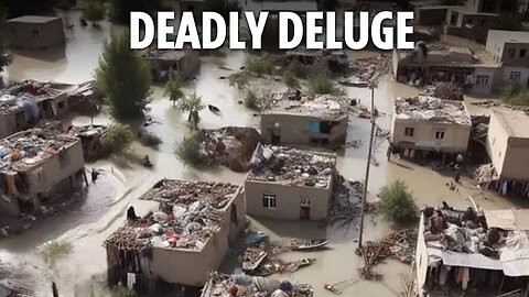 Horror moment ‘catastrophic’ floods obliterate towns in Afghanistan killing at least 300