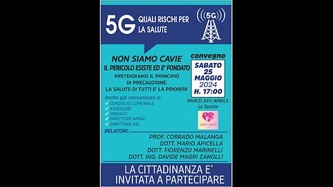 Dott. Fiorenzo Marinelli 25 maggio 2024 - conferenza 5G La Spezia