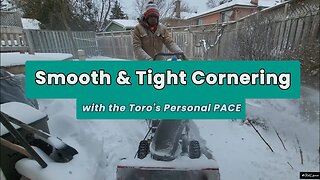 Smooth & Tight Turning using Toro's Personal PACE Snowmaster • Fast and Satisfying Snow Removal