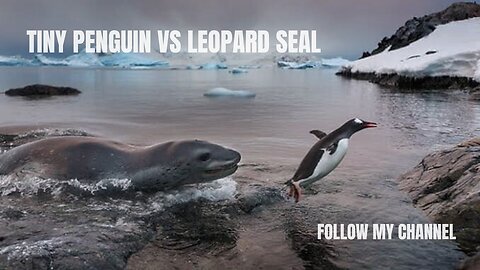 Tiny Penguin Makes A Deadly Dash From Giant Leopard Seal 🦭