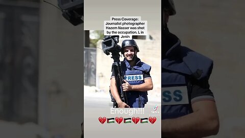 PhotoJournalist Attacked #Jenin #WestBank Palestine