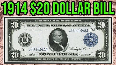 1914 $20 Federal Reserve Note Complete Guide - How Much Is It Worth And Why? - Blue & Red Seal