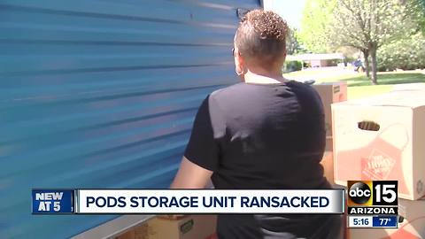 Valley couple's POD storage unit burglarized