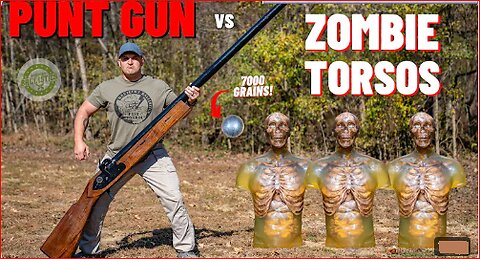 Punt Gun Vs Zombie Torsos ☠ (The Biggest Shot Gun Ever)