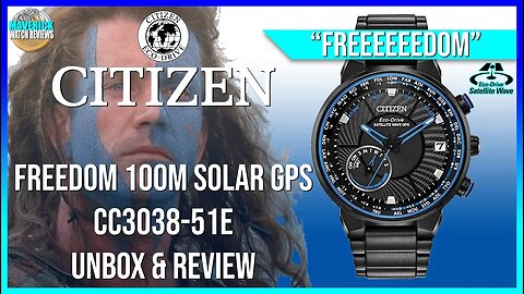 Freeeeeedom!| Citizen Freedom 100m Solar GPS CC3038-51E Unbox & Review