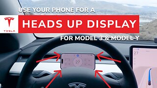Use your Phone as a heads up display in your Tesla Model Y or Model 3