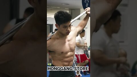 Training obliques with side bends - Chinese Olympic Weightlifting