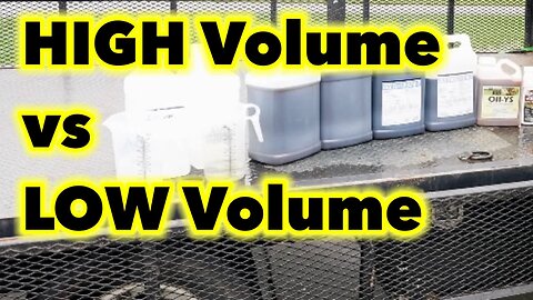 HIGH Volume Lawn Spraying vs LOW Volume Lawn Spraying Detailed Explanation