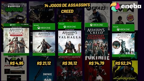 As Melhores Ofertas da Franquia Assasin's Creed do Xbox no Eneba