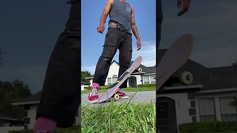 How To FAKIE KICKFLIP On A Skateboard Fast! #shorts