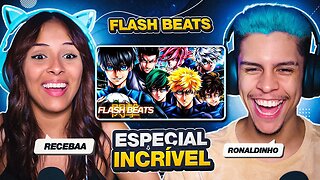 FLASH BEATS (ESPECIAL 400K) - As Lendas do Futebol (Blue Lock) | [React em Casal] 🔥