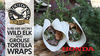 Wild Elk and Grouse Tortilla Wraps with The Outdoors Chef