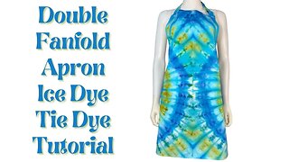 Tie-Dye Designs: Bluetiful Double Fanfold Apron Ice Dye