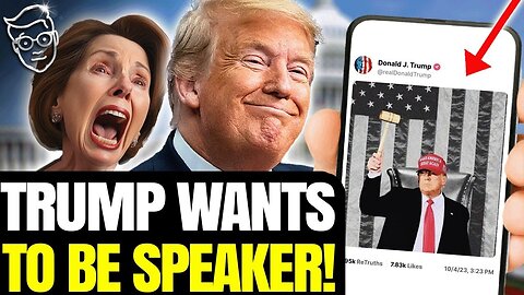 TRUMP POSTS MEME AS HOUSE SPEAKER, BREAKS INTERNET! CONFIRMS HE WILL SERVE IF ELECTED | LIBS PANIC🚨