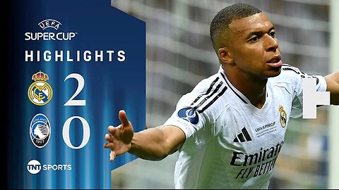 Kylian Mbappe Debut Goal!/ Real Madrid 2-0 Atalanta / UEFA Super Cup Highlights