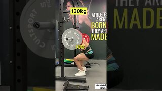 145KG SQUAT | Strong in both Upper and Lower Body #shorts #short #gym #aesthetic