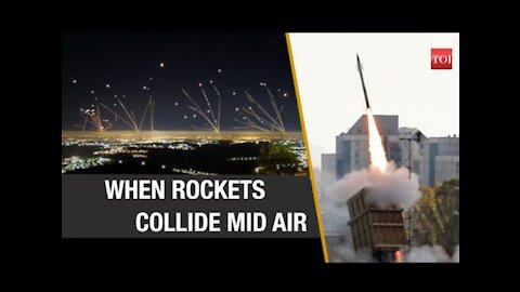 IRON DOME of Israel defends itself from Palestinian ROCKETS!!😱😱😱