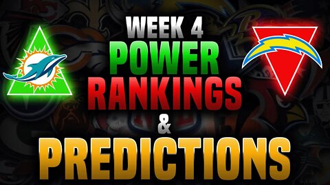 Week 4 NFL Power Rankings & Predictions