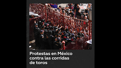 Protestan en México contra la reanudación de las corridas de toros