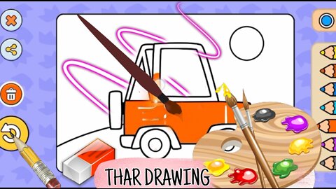 How to draw a Mahindra Thar| easy thar drawing step by step| #drawingboy