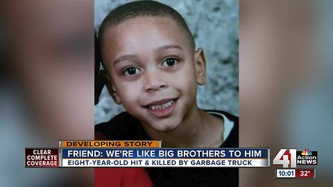 Garbage truck hits, kills 8-year-old boy in KCMO