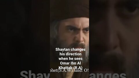 Shaytan changes his direction when he sees Omar Ibn Al Khattab(R.A) #shorts
