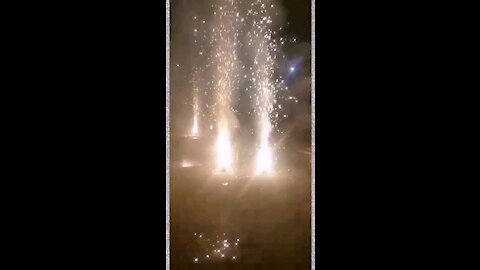 Fire Works On Wedding