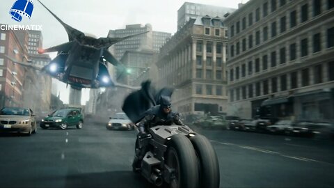 The Batman chasing the terorists