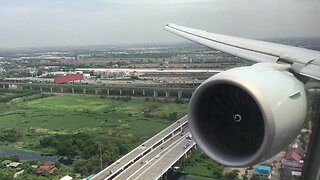 Cathay Pacific Airways | B777-300ER | landing at Bangkok Suvarnabhumi BKK HD