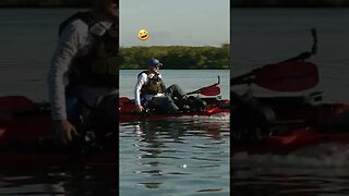 dude trying to flip a $10,000 kayak