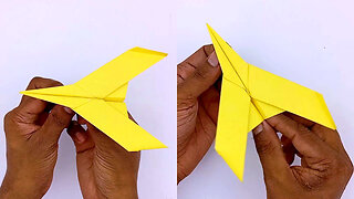 How to Make a Paper Airplane Step by Step | Best Origami Plane | Easy Paper Crafts Without Glue