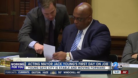 "We're going to keep this city moving," promises Ex Officio Mayor Jack Young