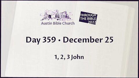 Through the Bible 2022 (Day 359)