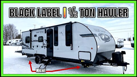 Sleek Toy Hauler for ½ Tons! 2021 Grey Wolf 22RR