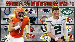 NFL Week 3 Fantasy Preview | Sunday Afternoon + Sunday/Monday Night Games, Justin Fields Takes