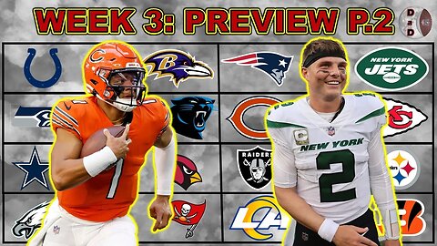 NFL Week 3 Fantasy Preview | Sunday Afternoon + Sunday/Monday Night Games, Justin Fields Takes