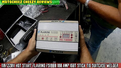 FLARING 180A IGBT Stick Welder Tig 110/220V Hot Start, Arc force 1/16~1/8 inch Rod for Pro, Beginner