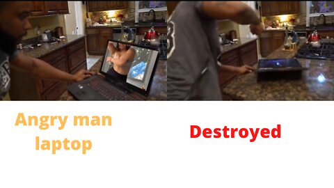 Fani video angry man laptop