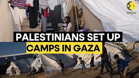 Israel-Palestine War: Displaced Palestinians set up fresh camp in Gaza's Khan Younis |WION Originals