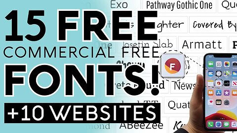 15 FREE Fonts For Print On Demand + Websites to Find Commercial-Free Fonts Amazon Merch Redbubble