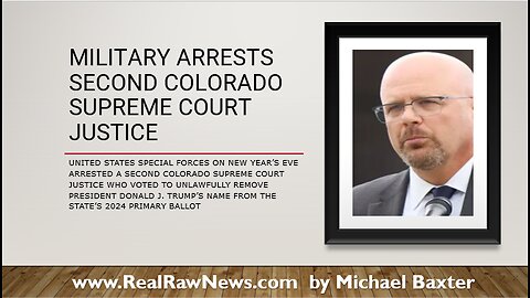 Military Arrests Second Colorado Supreme Court Justice