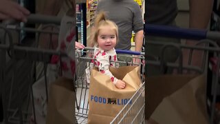 Baby Girls at the Grocery Store