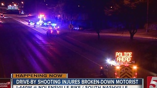 Person In Broken-Down Car Grazed By Bullet