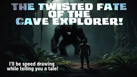"The Twisted Fate of the Cave Explorer!" I'll be speed drawing while telling you a tale!