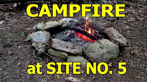 Campfire at Site No. 5